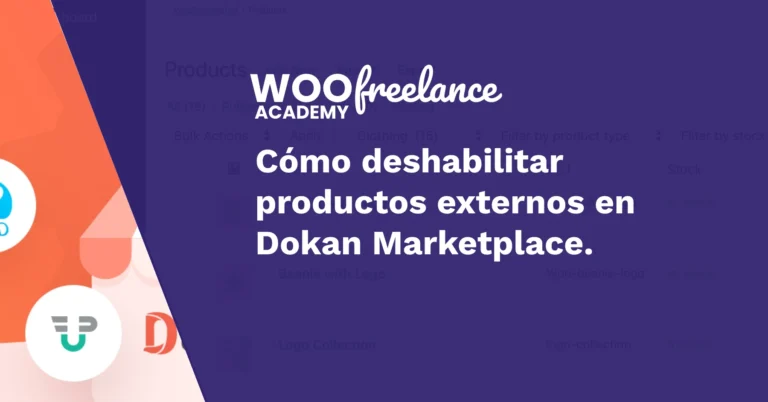 ¿Cómo deshabilitar productos externos en Dokan Marketplace?