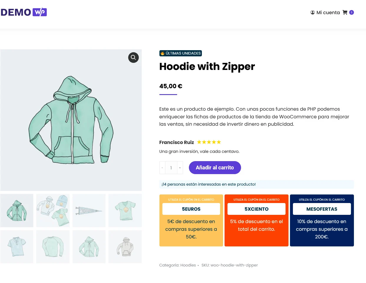 Página de Producto Optimizada WooCommerce